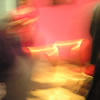 Very blurry photo of the dance floor